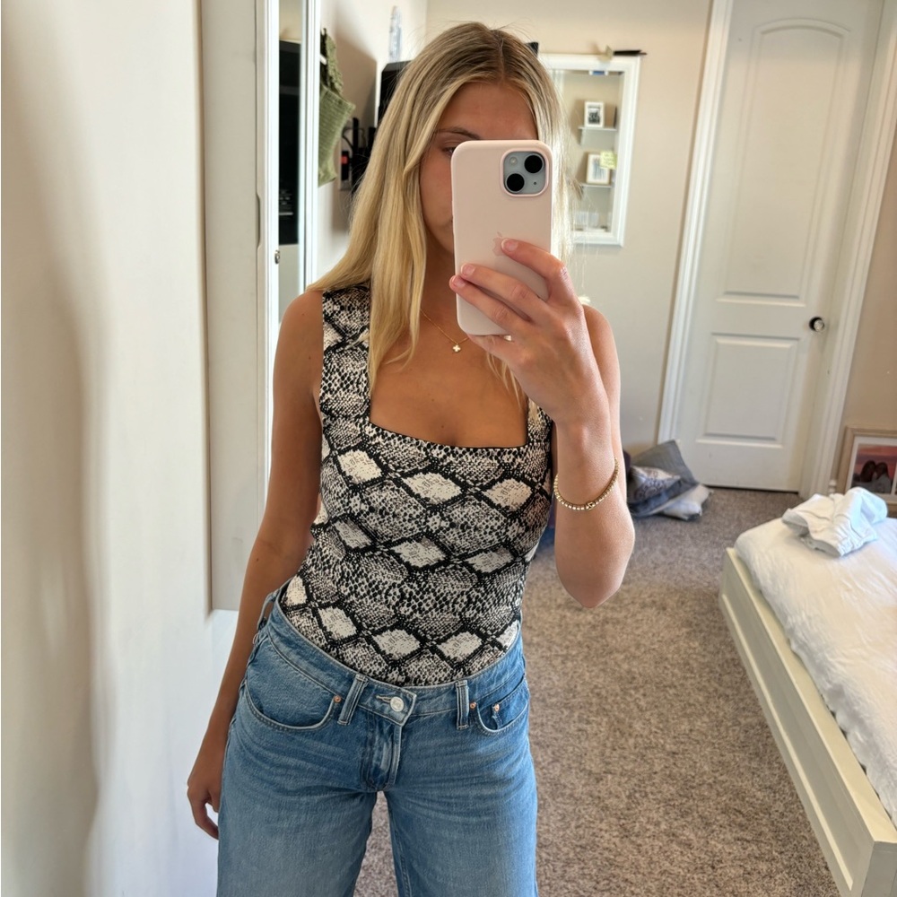 Free people snakeskin bodysuit
